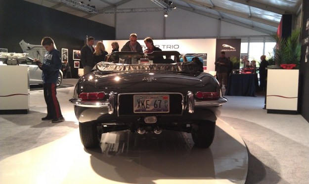Black Jaguar E-Type Rear