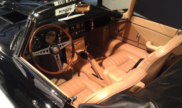 Black Jaguar E-Type Interior