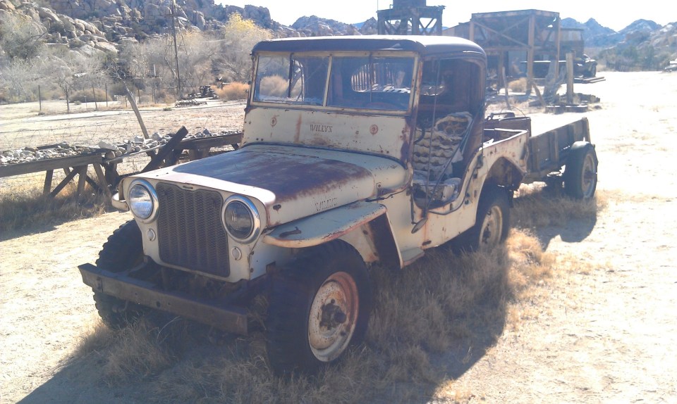 Yellow Willys Jeep Desert Queen Ranch Joshua Tree