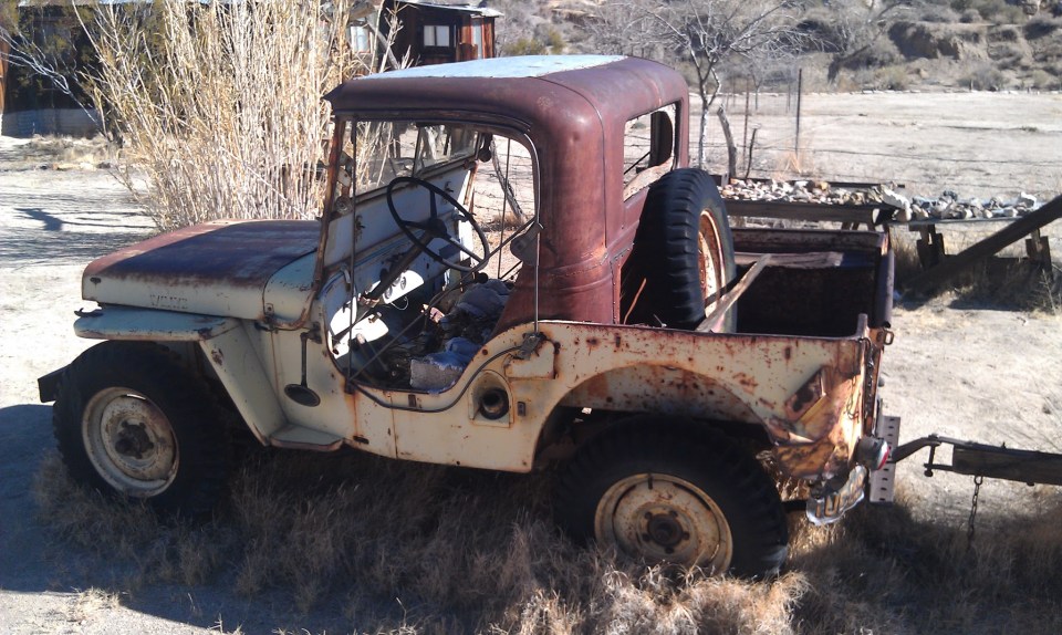 Yellow Willys Jeep Desert Queen Ranch Joshua Tree