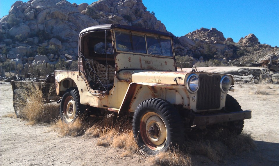 Yellow Willys Jeep Desert Queen Ranch Joshua Tree