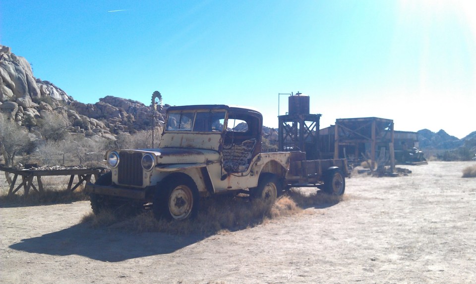 Yellow Willys Jeep Desert Queen Ranch Joshua Tree